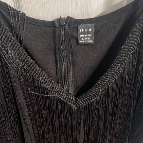 SHEIN black flapper style dress - Picture 4 of 6